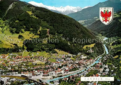 AK / Ansichtskarte Landeck Tirol mit Oetztaler Alpen Hohes Riff Kat. Landeck