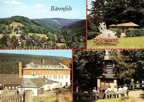 AK / Ansichtskarte Baerenfels Erzgebirge Panorama Kurpark FDGB Erholungsheim Max Nicklas Glockenspitze aus Meissner Porzellan Kat. Altenberg