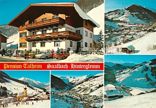 AK / Ansichtskarte Saalbach Hinterglemm Pension Thalheim Teilansichten Kat. Saalbach Hinterglemm