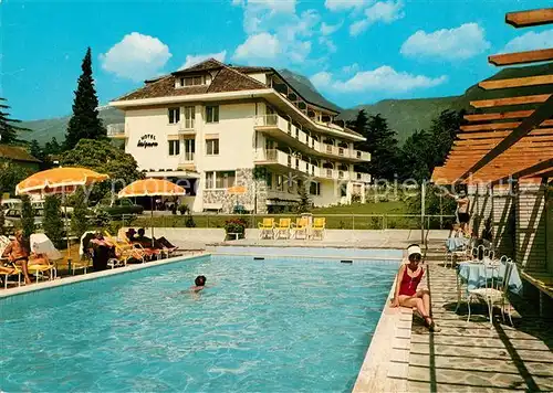 AK / Ansichtskarte Meran Merano Hotel Mignon Schwimmbad