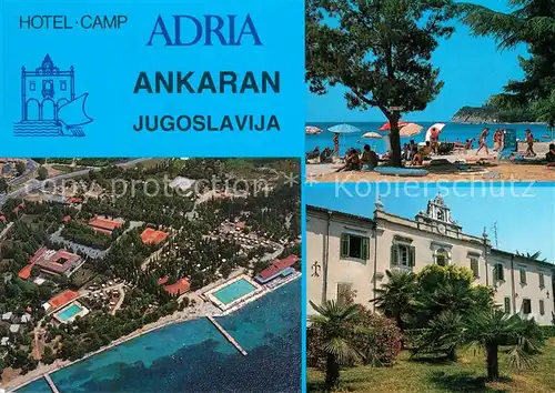 AK / Ansichtskarte Ankaran Hotel Camp Adria Strand Fliegeraufnahme Kat. Slowenien