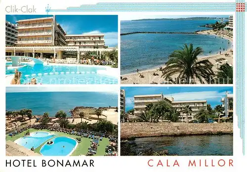 AK / Ansichtskarte Cala Millor Mallorca Hotel Bonamar Schwimmbad Strand Kat. Islas Baleares Spanien