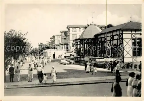 AK / Ansichtskarte Zinnowitz Ostseebad Kurpromenade Lesehalle