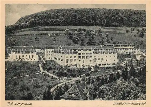 AK / Ansichtskarte Bad Mergentheim Sanatorium Taubertal Kat. Bad Mergentheim