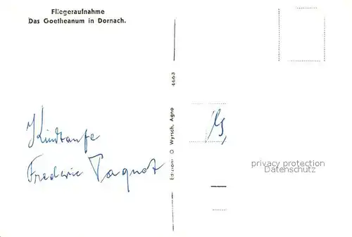 AK / Ansichtskarte Dornach SO Goetheanum Fliegeraufnahme Kat. Dornach