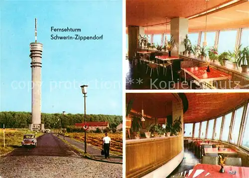 AK / Ansichtskarte Zippendorf Fernsehturm Turmrestaurant Kat. Schwerin