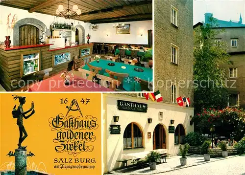 AK / Ansichtskarte Salzburg Oesterreich Gasthaus Goldener Zirkel Gaststube Kat. Salzburg