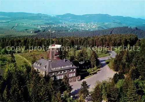 AK / Ansichtskarte Winterberg Hochsauerland Gaststaette Kahler Asten Fliegeraufnahme Kat. Winterberg