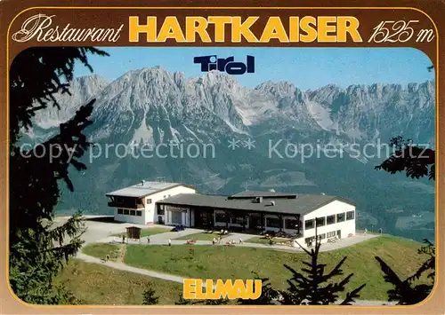 AK / Ansichtskarte Ellmau Tirol Restaurant Hartkaiser Fliegeraufnahme Kat. Ellmau