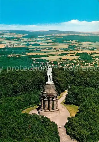 AK / Ansichtskarte Detmold Hermannsdenkmal Fliegeraufnahme Kat. Detmold