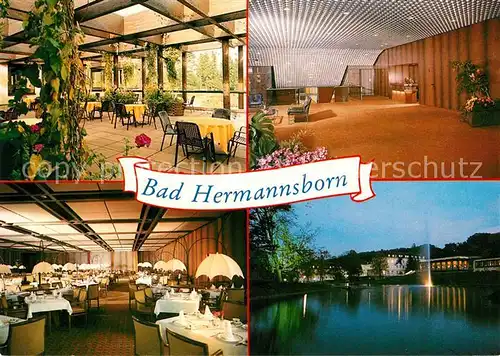 AK / Ansichtskarte Bad Hermannsborn Kurklinik der BEK Foyer Speisesaal Kat. Bad Driburg