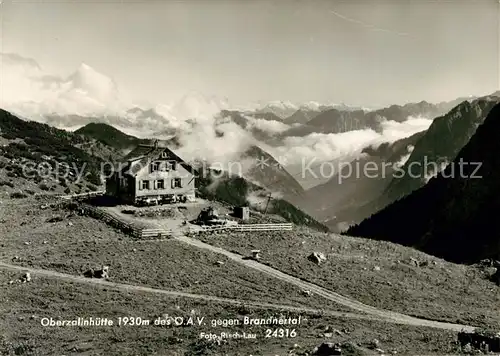 AK / Ansichtskarte Brandnertal Vorarlberg Oberzalinhuette Kat. Oesterreich