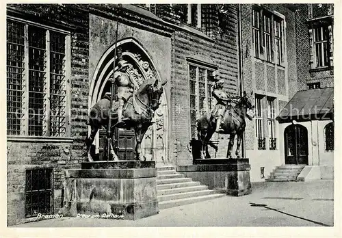 AK / Ansichtskarte Bremen Ritter am Rathaus Kat. Bremen