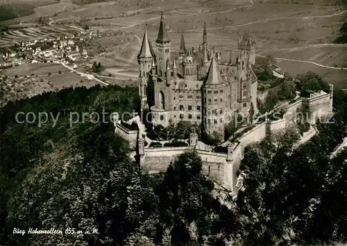 AK / Ansichtskarte Hohenzollern Burg Fliegeraufnahme Kat. Hechingen