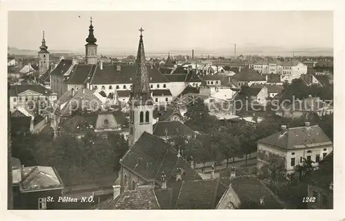AK / Ansichtskarte St Poelten Stadtpanorama mit Kirchen Kat. St. Poelten