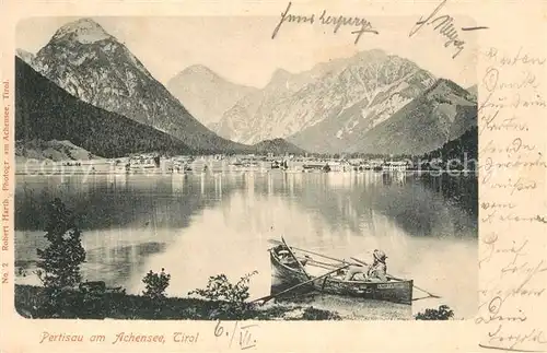 AK / Ansichtskarte Pertisau Achensee Uferpartie am See Alpenpanorama Kat. Eben am Achensee