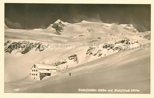 AK / Ansichtskarte Uttendorf Salzburg Rudolfshuette mit Hochfilleck Winterpanorama Granatspitzgruppe Kat. Uttendorf