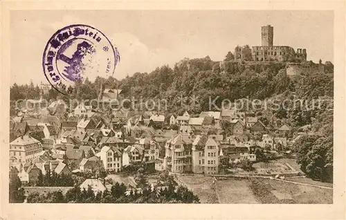 AK / Ansichtskarte Koenigstein Taunus Stadtansicht mit Burgruine Kat. Koenigstein im Taunus