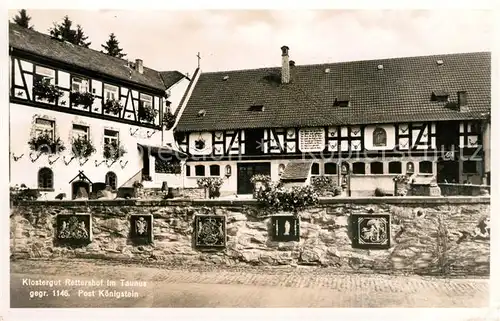 AK / Ansichtskarte Koenigstein Taunus Klostergut Rettershof Kat. Koenigstein im Taunus