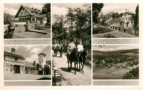 AK / Ansichtskarte Koenigstein Taunus Klostergut Rettershof Kaffee Zum froehlichen Landmann Reitschule Kat. Koenigstein im Taunus