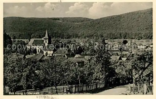 AK / Ansichtskarte Bad Koenig Odenwald Ortsansicht mit Kirche Kat. Bad Koenig