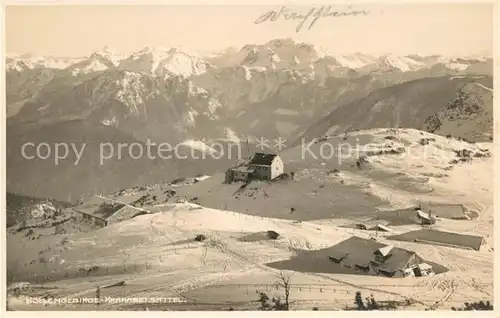 AK / Ansichtskarte Laakirchen Winterpanorama Hoellengebirge Kranabetsattel Berghaeuser Kat. Laakirchen