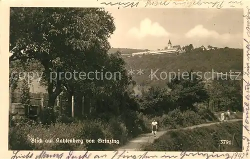 AK / Ansichtskarte Grinzing Wien Blick auf Kahlenberg Kat. Doebling