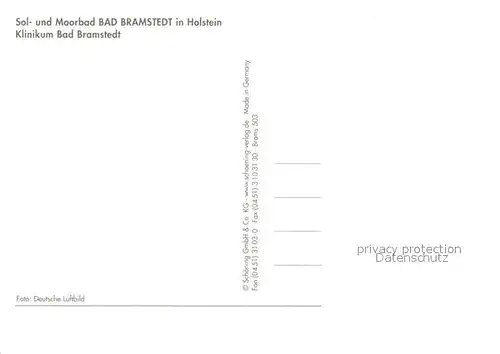 AK / Ansichtskarte Bad Bramstedt Fliegeraufnahme Klinikum Kat. Bad Bramstedt