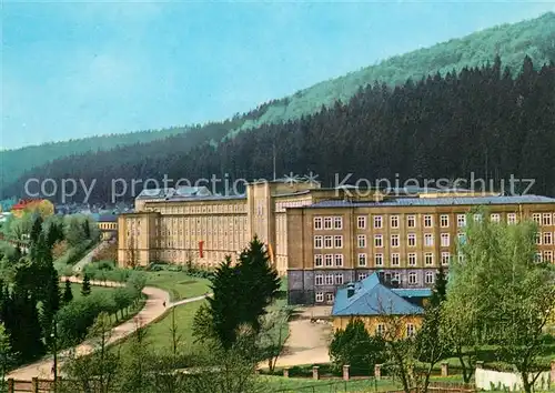 AK / Ansichtskarte Erlabrunn Erzgebirge Bergarbeiter Krankenhaus Kat. Breitenbrunn Erzgebirge