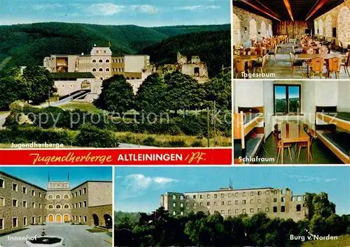 AK / Ansichtskarte Altleiningen Jugendherberge Tagesraum Schlafraum Innenhof Burg Kat. Altleiningen