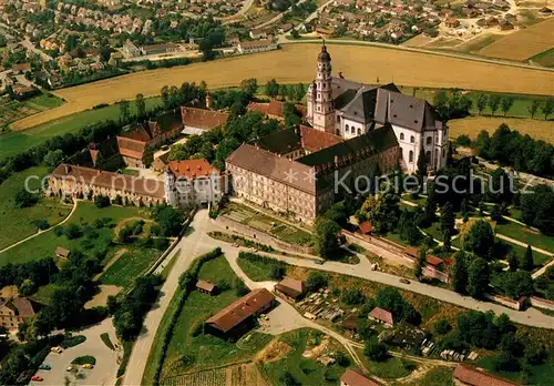 AK / Ansichtskarte Neresheim Fliegeraufnahme Abteikirche Kat. Neresheim