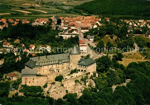 AK / Ansichtskarte Waldeck Edersee Fliegeraufnahme Schloss