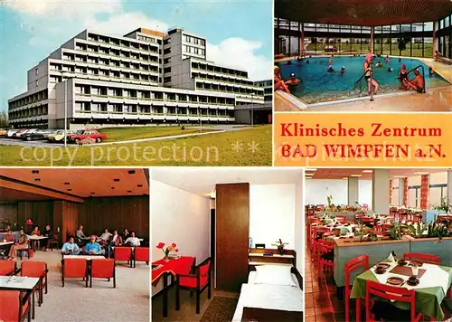 AK / Ansichtskarte Wimpfen Bad Klinisches Zentrum Schwimmbad Kat. Bad Wimpfen