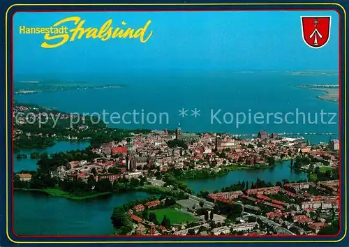 AK / Ansichtskarte Stralsund Mecklenburg Vorpommern Fliegeraufnahme Kat. Stralsund