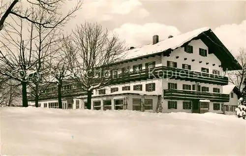 AK / Ansichtskarte Miesbach Stadelberghaus Jugendheim der IG Bergbau im Winter Kat. Miesbach