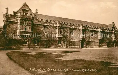 AK / Ansichtskarte Oxford Oxfordshire St John s College founded 16th Century Frith s Series Kat. Oxford