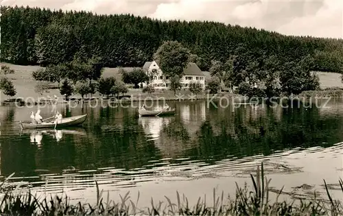 AK / Ansichtskarte Bad Clevers Kneipp Kurheim Uferpartie am See