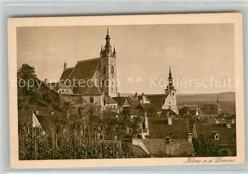 AK / Ansichtskarte Krems Donau Ortsmotiv mit Kirchen Kat. Krems an der Donau