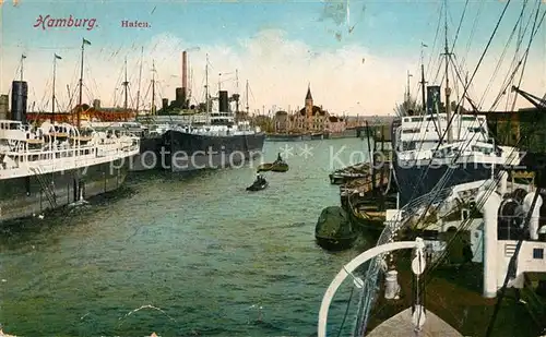 AK / Ansichtskarte Schiffe Ships Navires Hamburg Hafen