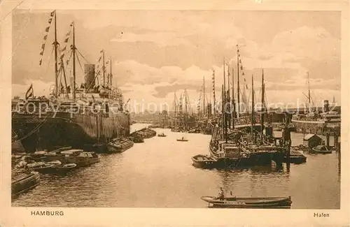 AK / Ansichtskarte Schiffe Ships Navires Hamburg Hafen 