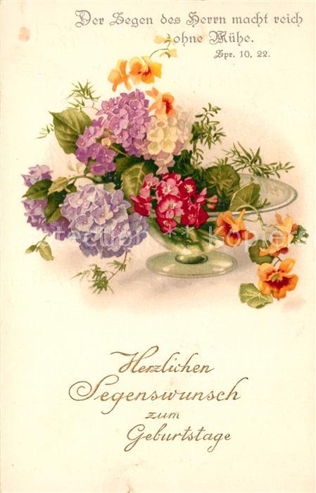 Ak Ansichtskarte Geburtstag Blumen Litho Kat Greetings Nr Sa Oldthing Ansichtskarten Unsortierte Motivkarten