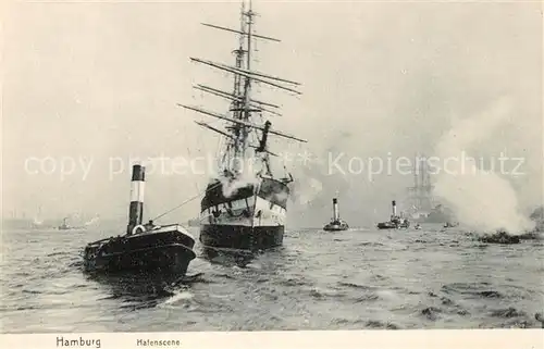 AK / Ansichtskarte Segelschiffe Hamburg  Kat. Schiffe