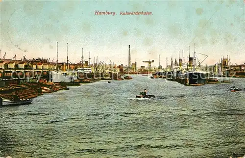 AK / Ansichtskarte Hafenanlagen Hamburg Kuhwaerderhafen Kat. Schiffe