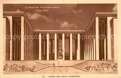 AK / Ansichtskarte Exposition Internationale Paris 1937 Musee des Arts Modernes  Kat. Expositions