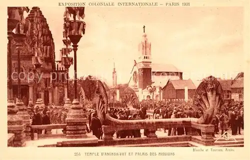 AK / Ansichtskarte Exposition Coloniale Internationale Paris 1931 Temple d Angkor Vat Palais des Missions  Kat. Expositions