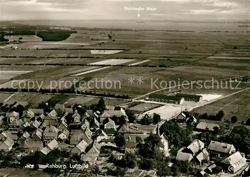 AK / Ansichtskarte Rehburg Bad Fliegeraufnahme Steinhuder Meer Kat. Rehburg Loccum