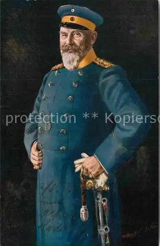 AK / Ansichtskarte Militaria Adel Koenig Wilhelm II von Wuerttemberg 