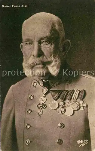 AK / Ansichtskarte Militaria Adel Kaiser von oesterreich Franz Joseph I