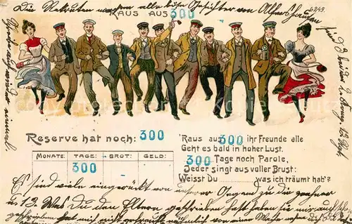 AK / Ansichtskarte Militaria Regimente Reserve Regiment Parole  Kuenstlerkarte