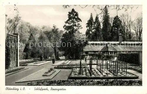 AK / Ansichtskarte Oldenburg Niedersachsen Schlosspark Rosengarten Kat. Oldenburg (Oldenburg)